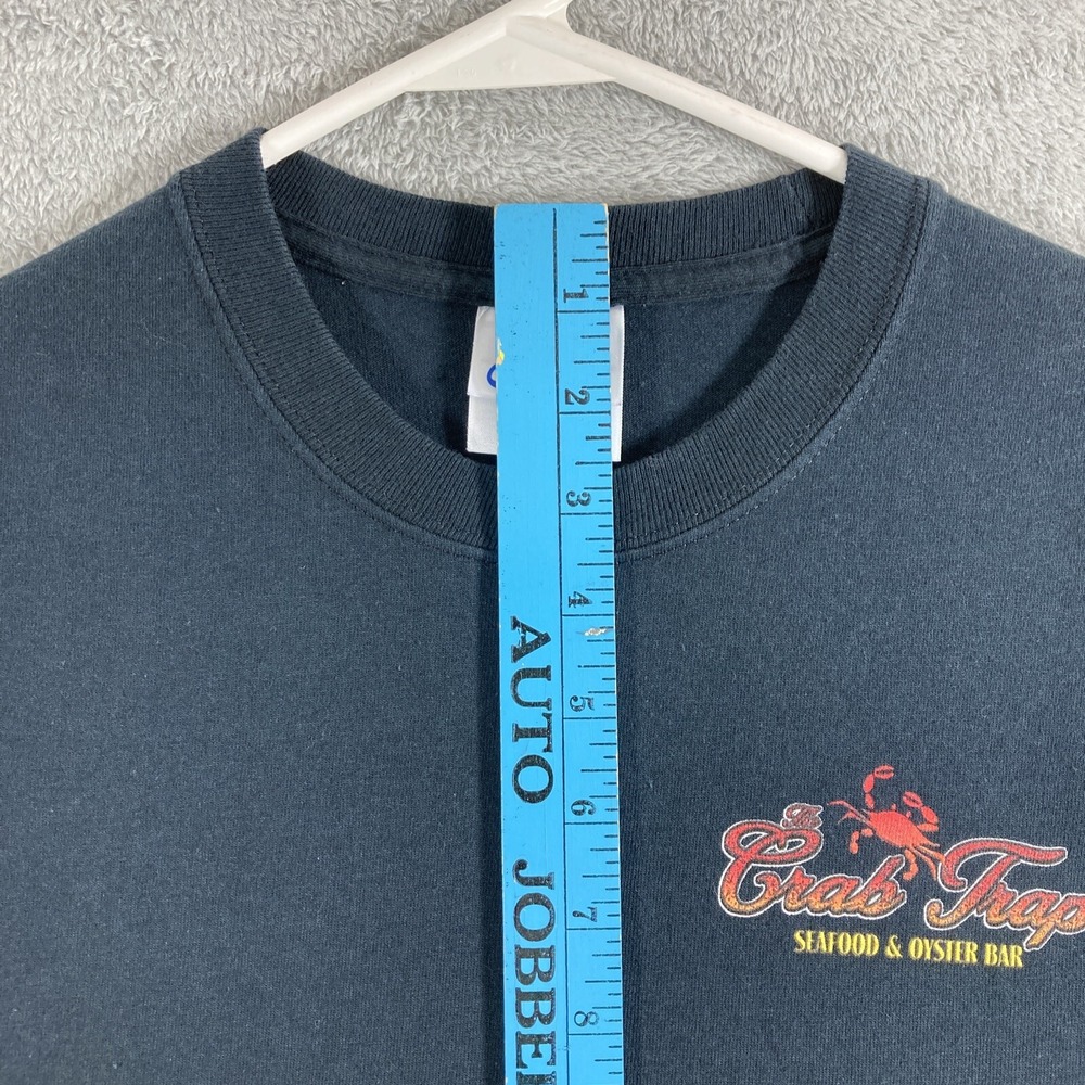 Florida Graphic Tee Shirt Adult Small Black The Crab Trap Seafood Oyster Bar - Picture 7 of 10